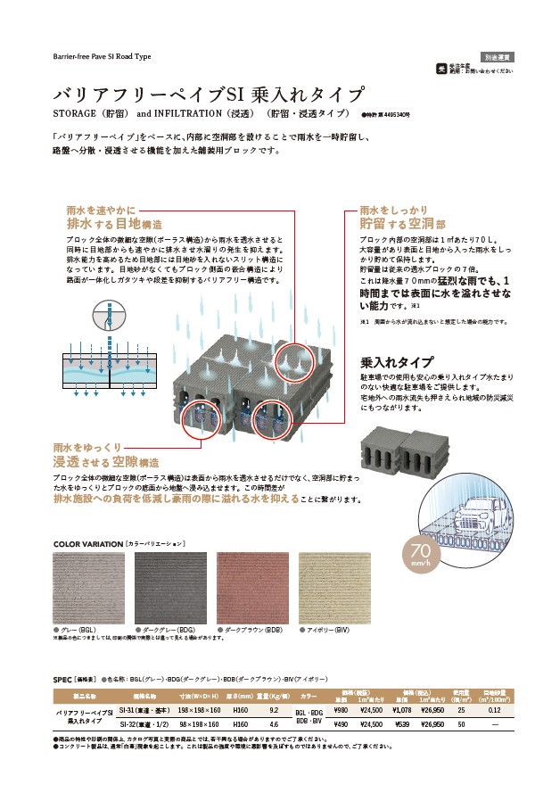 バリアフリーペイブSI 乗入れタイプ