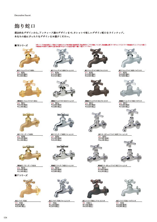 飾り蛇口・シャワーヘッド（オプション）